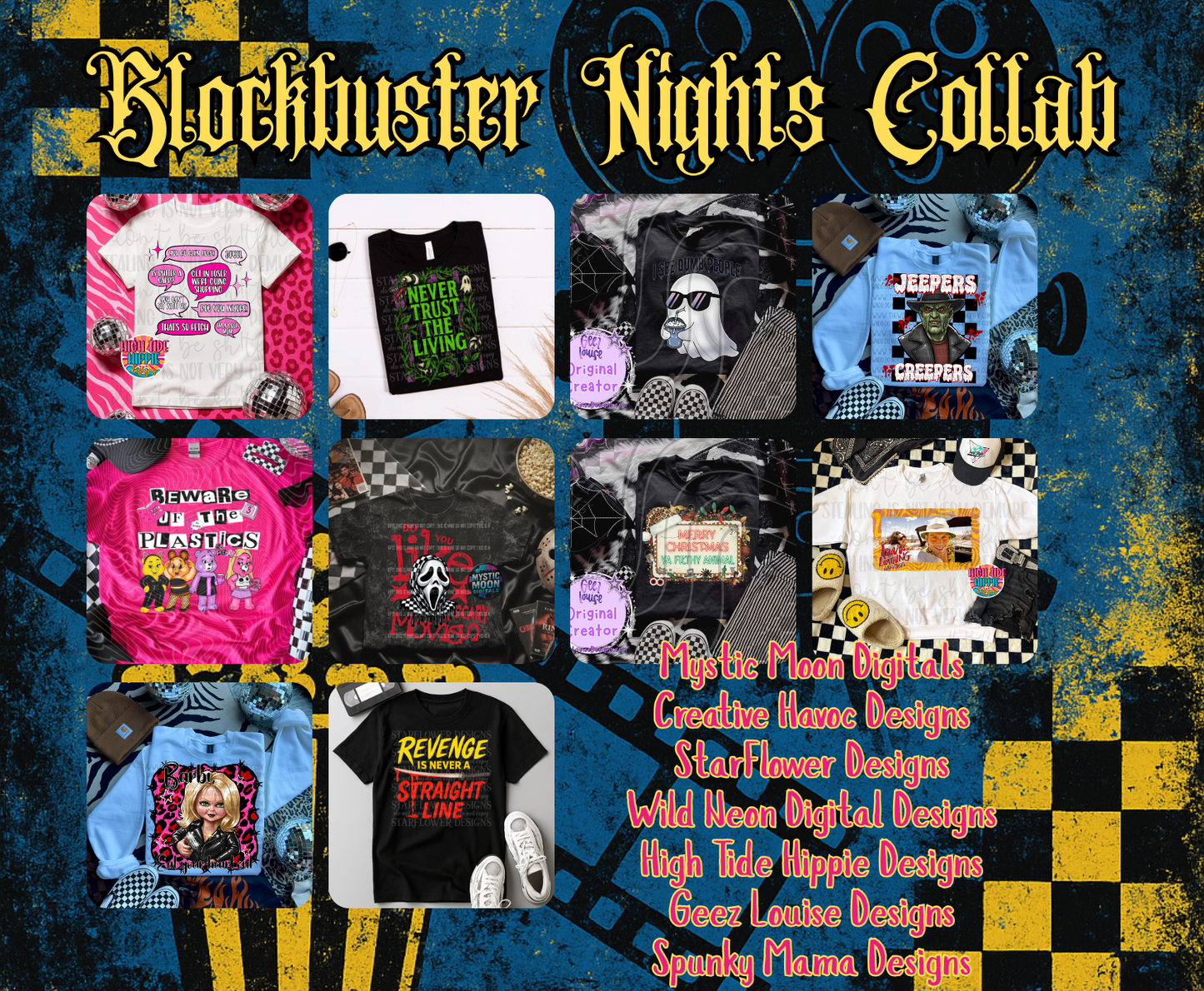 Blockbuster Nights Collab | PNG | Collabs | Digital Files Only | Digital Download Only