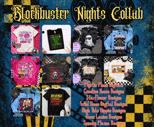 Blockbuster Nights Collab | PNG | Collabs | Digital Files Only | Digital Download Only