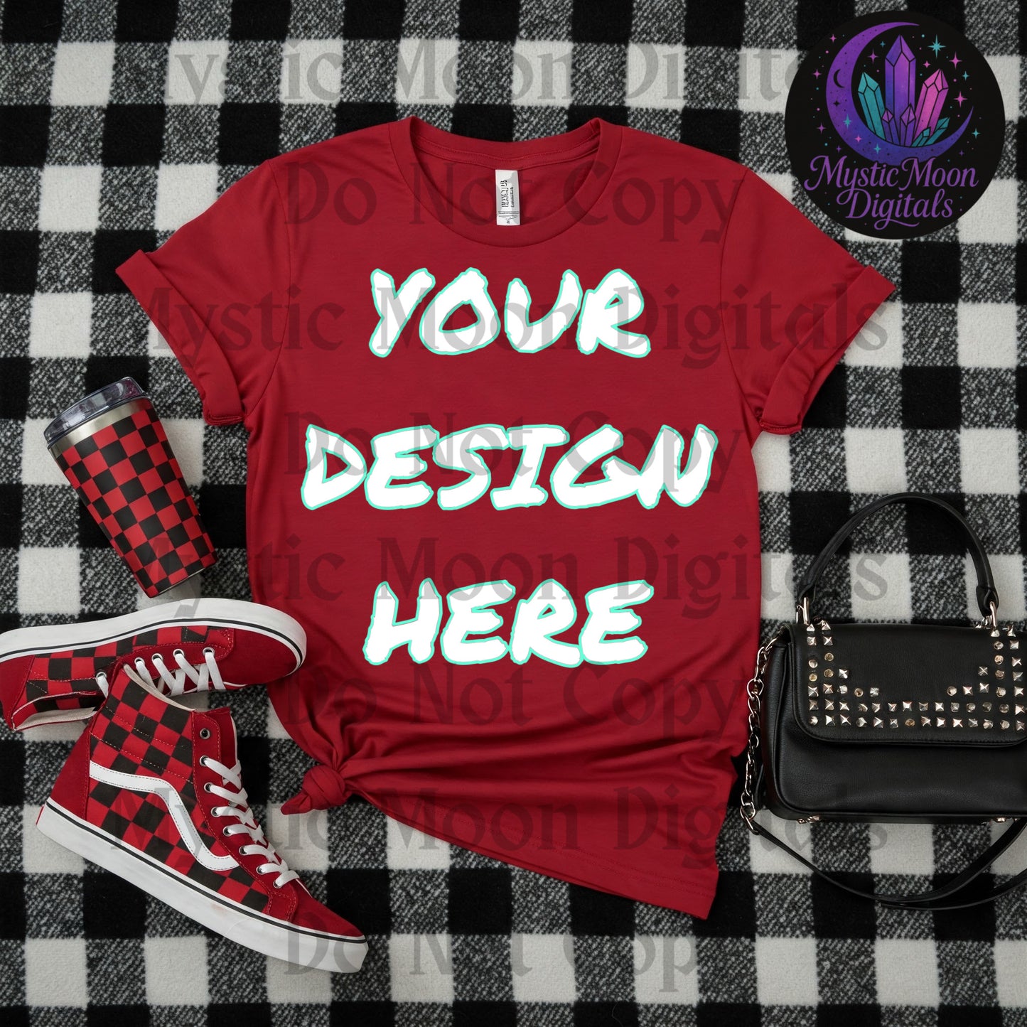 Red T-Shirt V2 Mock Up | T-shirt | Digital Download Only