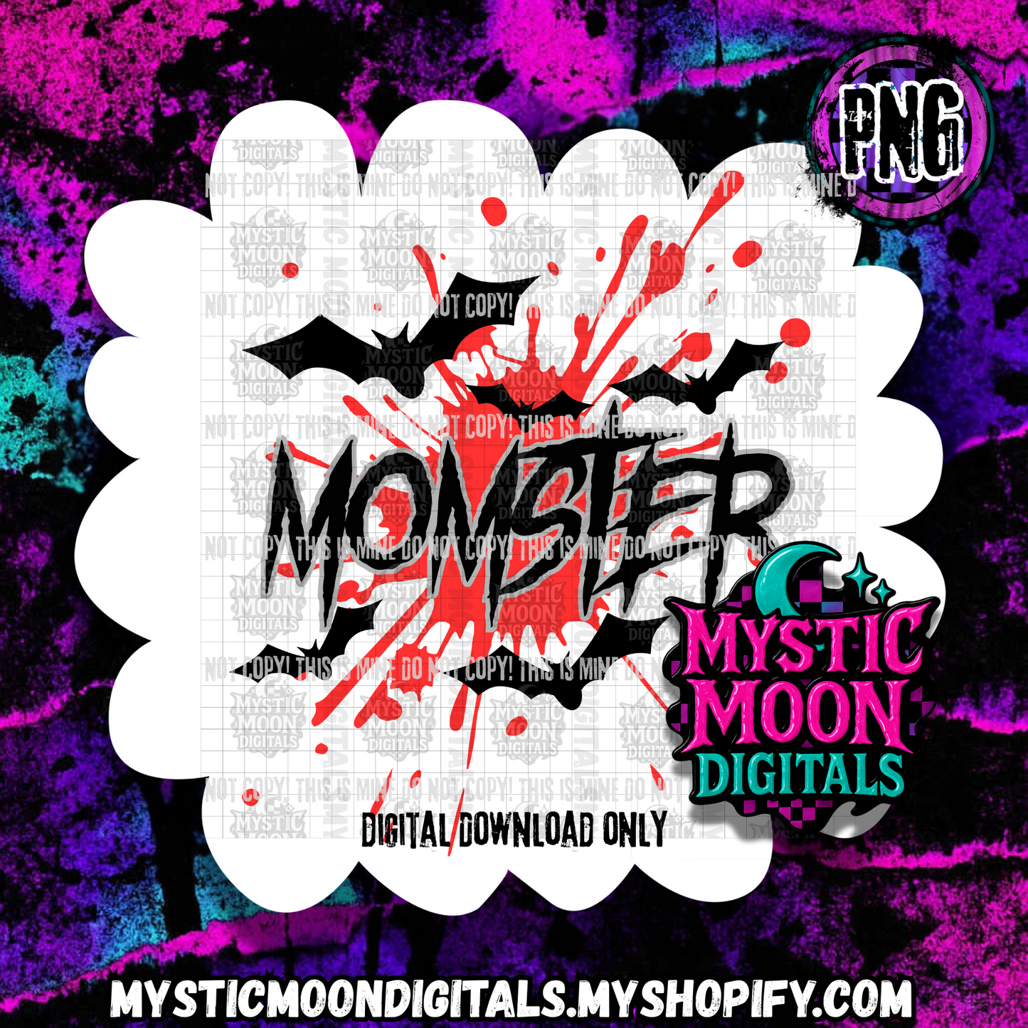 Momster PNG | Digital File | Digital Download Only