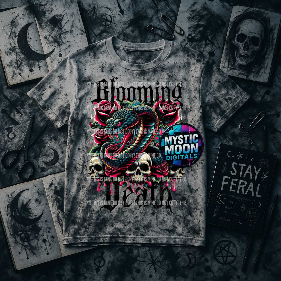 Blooming Death PNG | Digital File | Digital Download Only