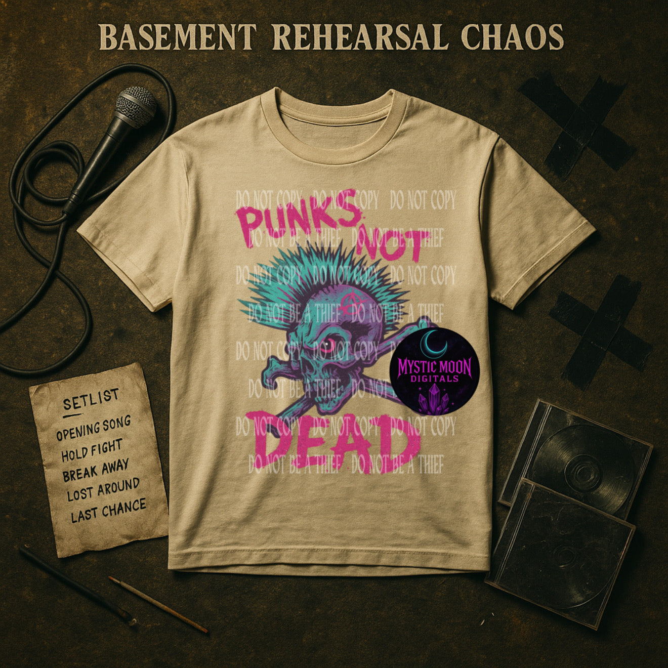 Punks Not Dead PNG | Digital File | Digital Download Only