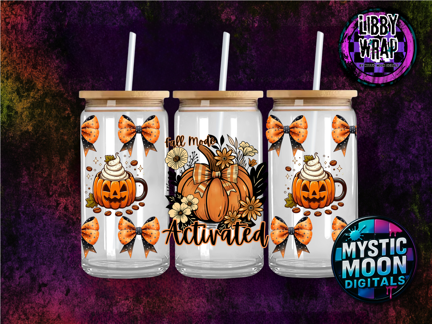 Fall Mode Activated Libby Wrap PNG | Digital File | Digital Download Only