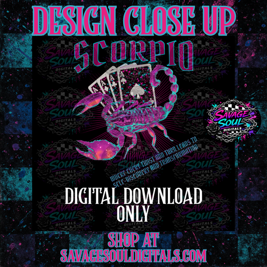 Scorpio PNG | Digital File | Digital Download Only