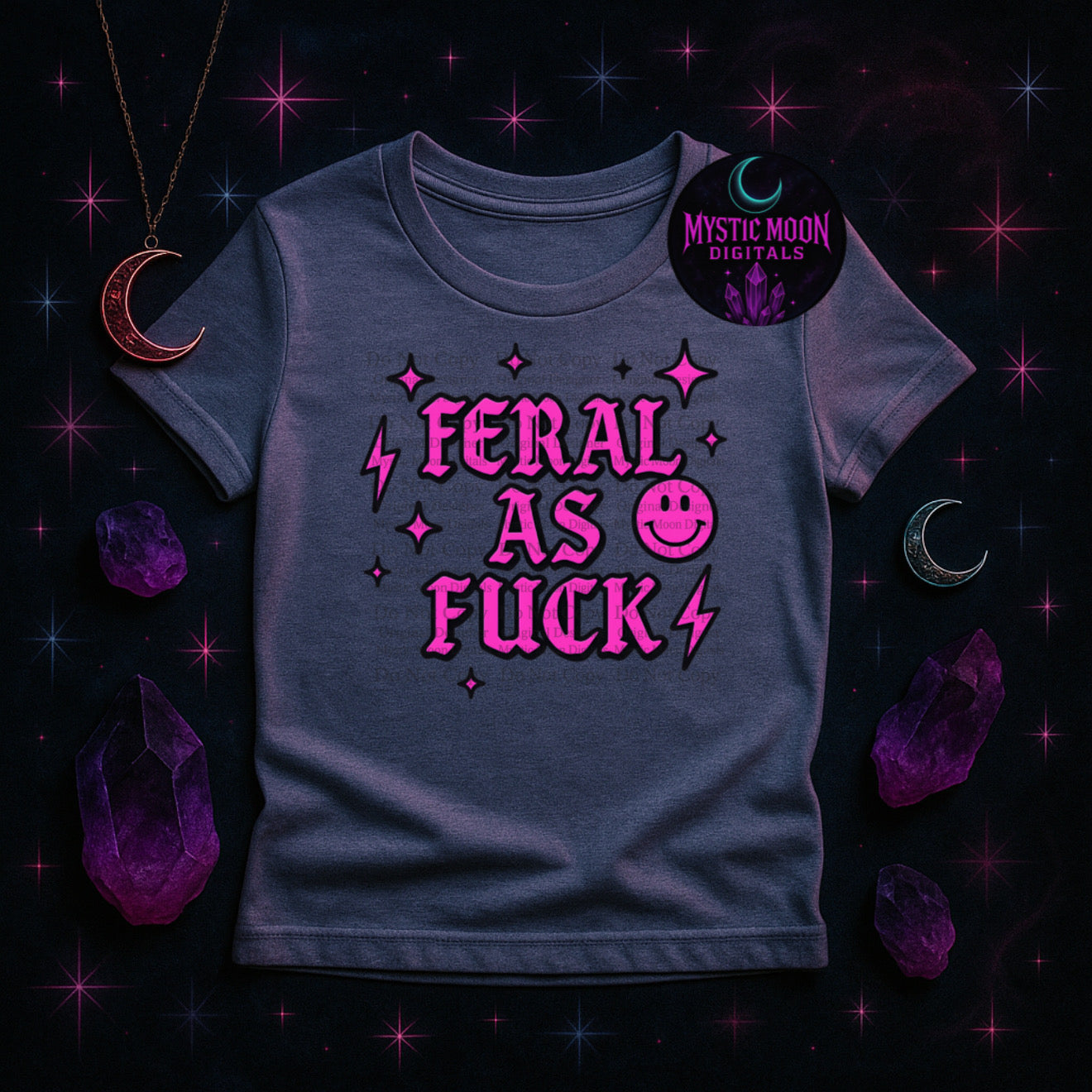 Feral As F V2 PNG | Digital File | Digital Download Only