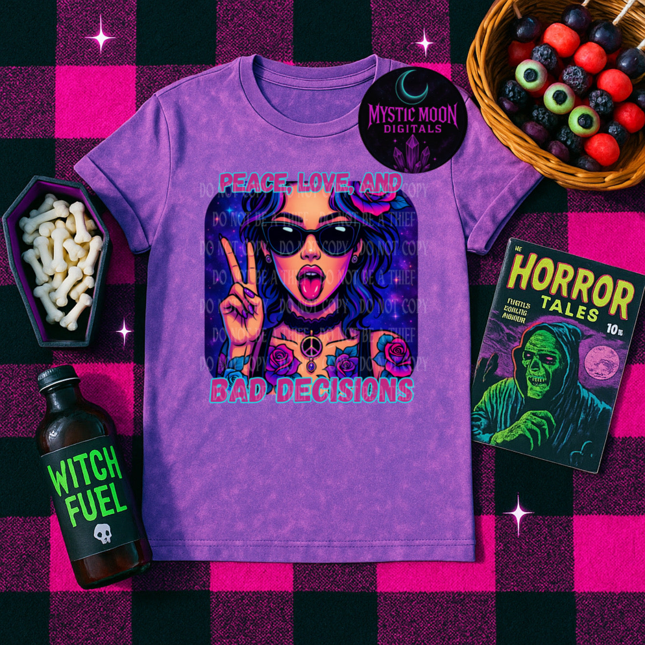 Peace Love And Bad Decisions PNG | Digital File | Digital Download Only