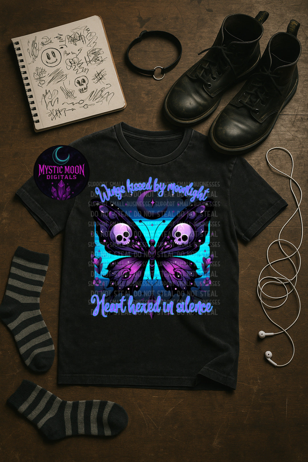 Heart Hexed In Silence PNG | Digital File | Digital Download Only