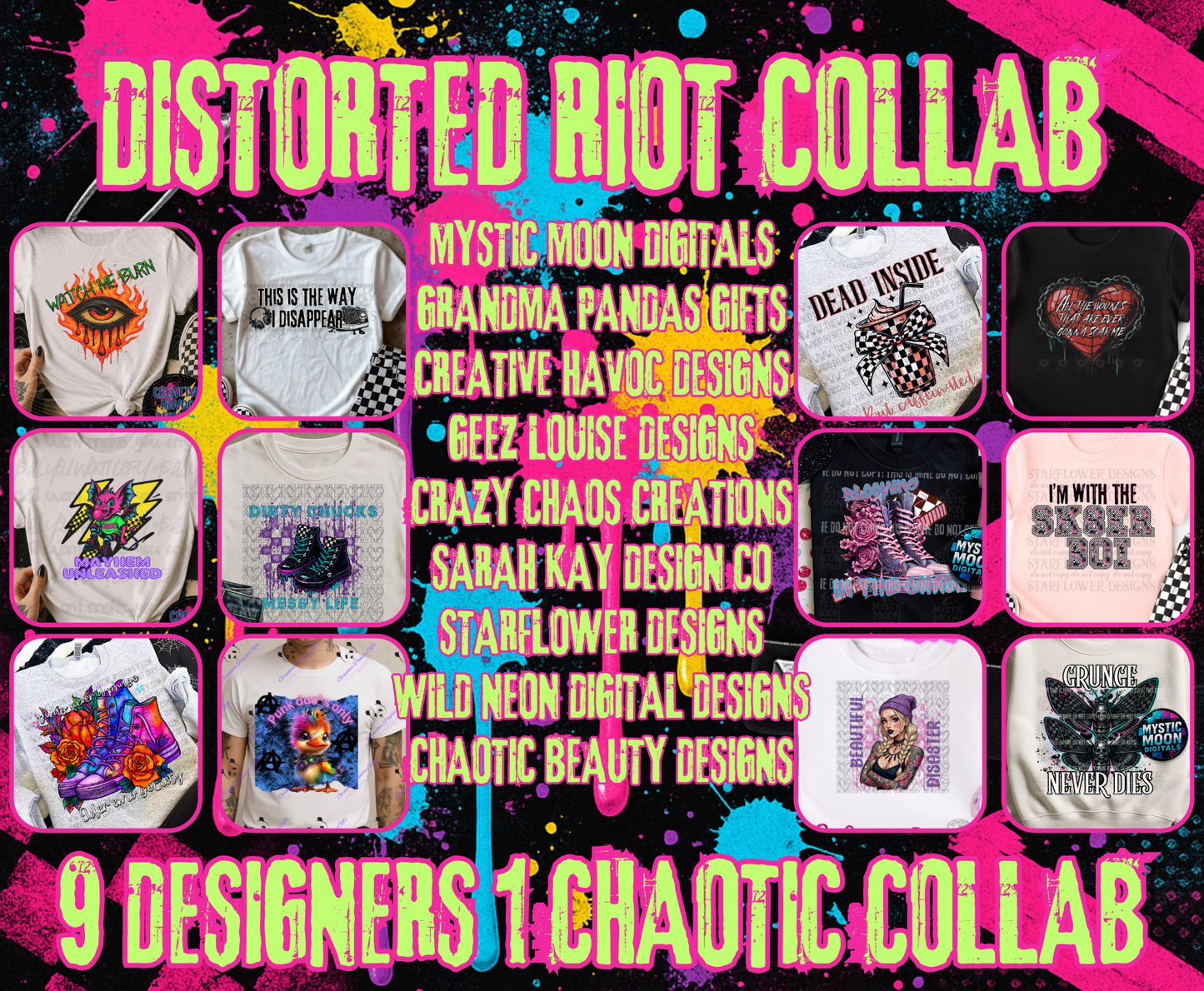 Distorted Riot Collab | PNG | Collabs | Digital Files Only | Digital Download Only