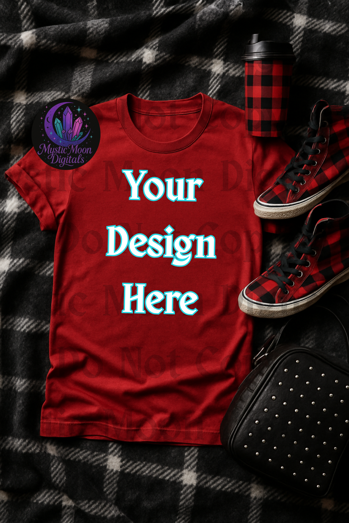 Red T-Shirt V3 Mock Up | T-shirt | Digital Download Only