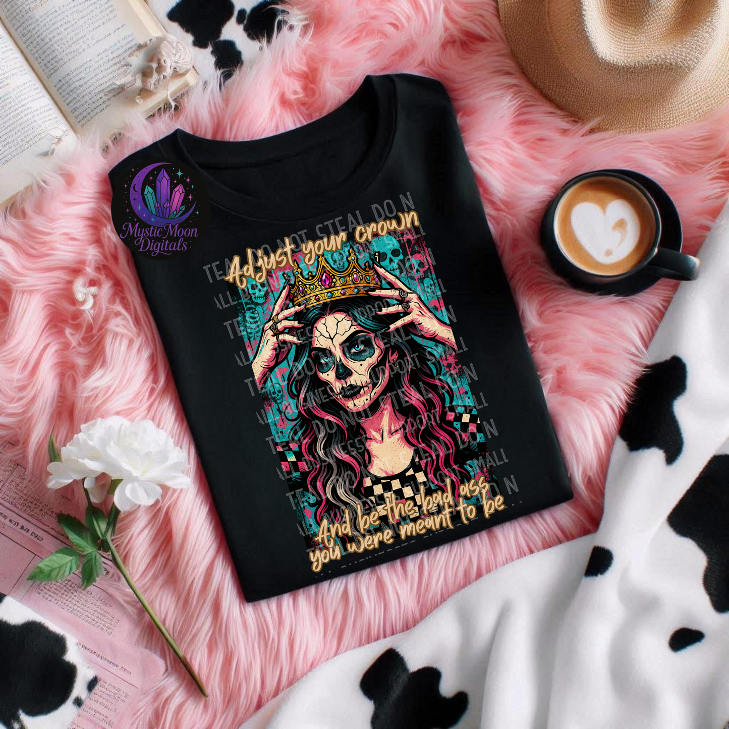 Adjust Your Crown PNG | Digital File | Digital Download Only