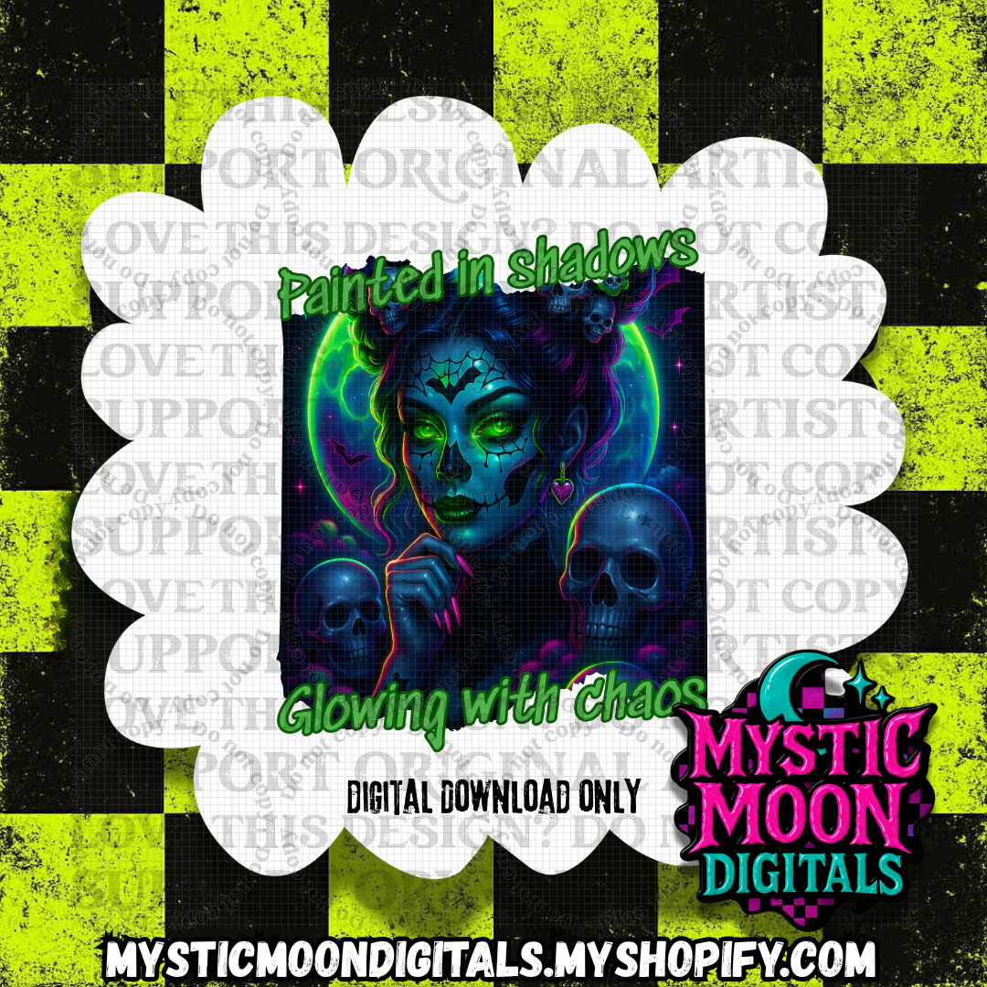 Painted In Shadows PNG | Digital File | Digital Download Only