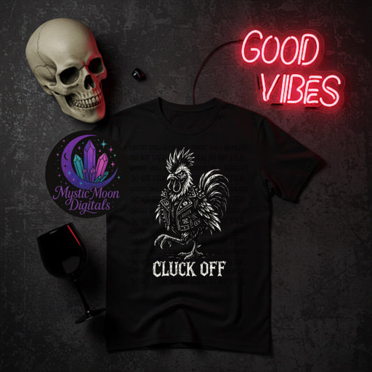 Cluck Off Knock Out (Black Shirt Only) PNG | Digital File | Digital Download Only