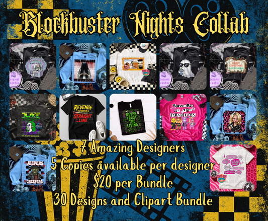 Blockbuster Nights Collab | PNG | Collabs | Digital Files Only | Digital Download Only