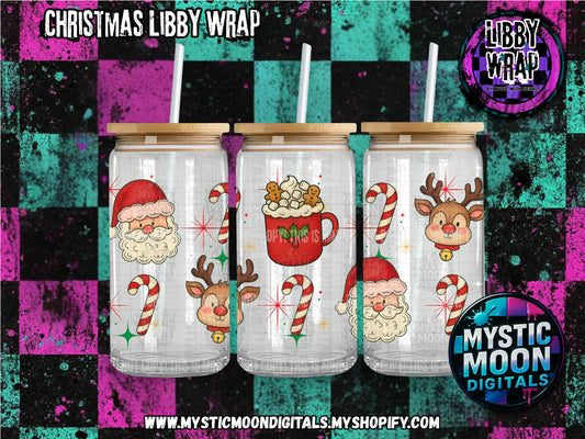 Christmas Libby Wrap PNG | Digital File | Digital Download Only