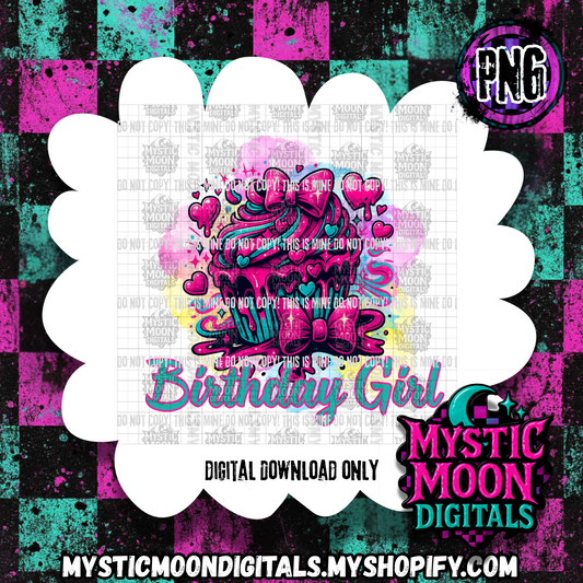 Birthday Girl PNG | Digital File | Digital Download Only