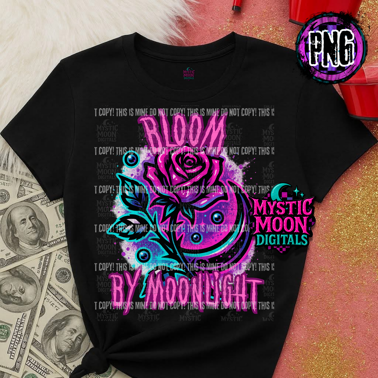 Bloom By Moonlight PNG | Digital File | Digital Download Only