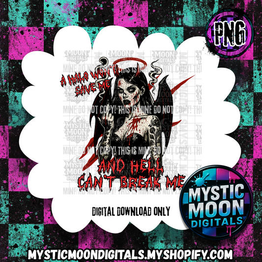 Halo Won't Save Me PNG | Digital File | Digital Download Only