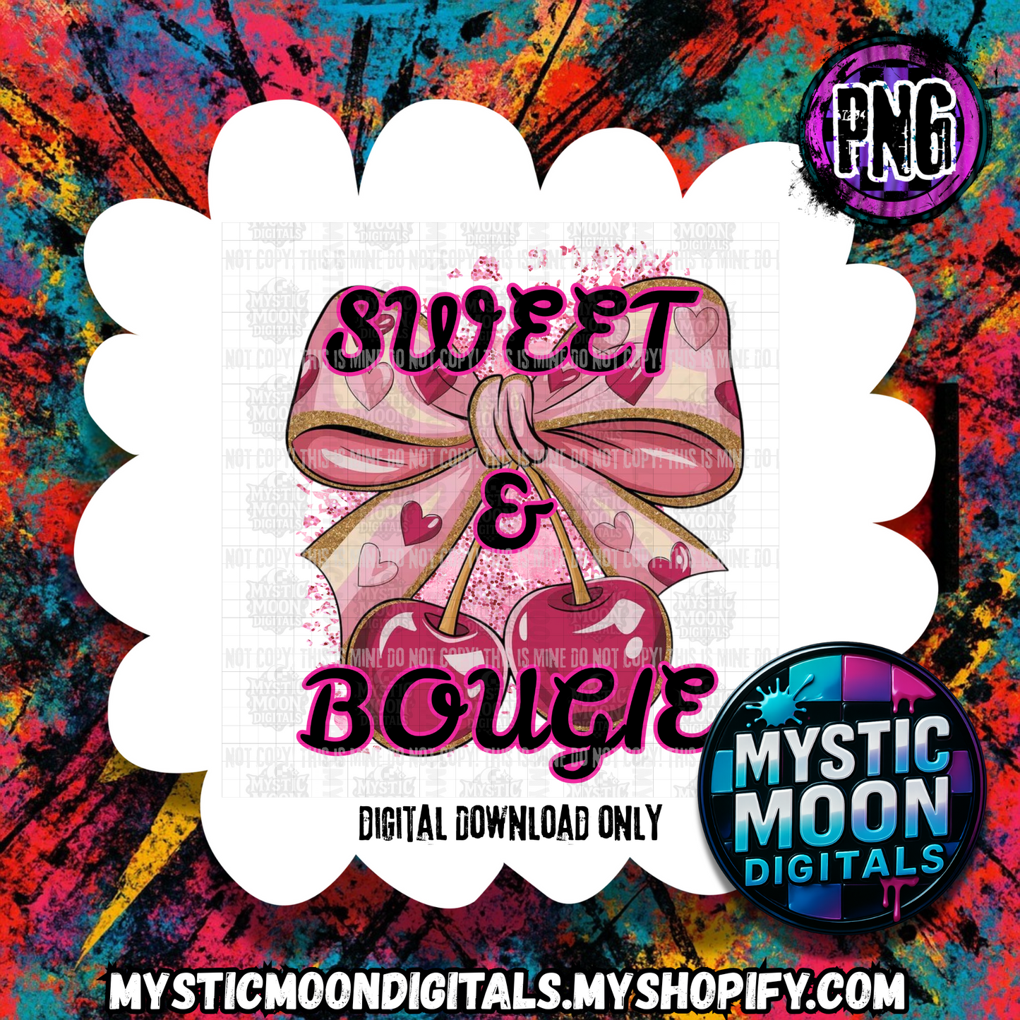 Sweet and Bougie PNG | Digital File | Digital Download Only