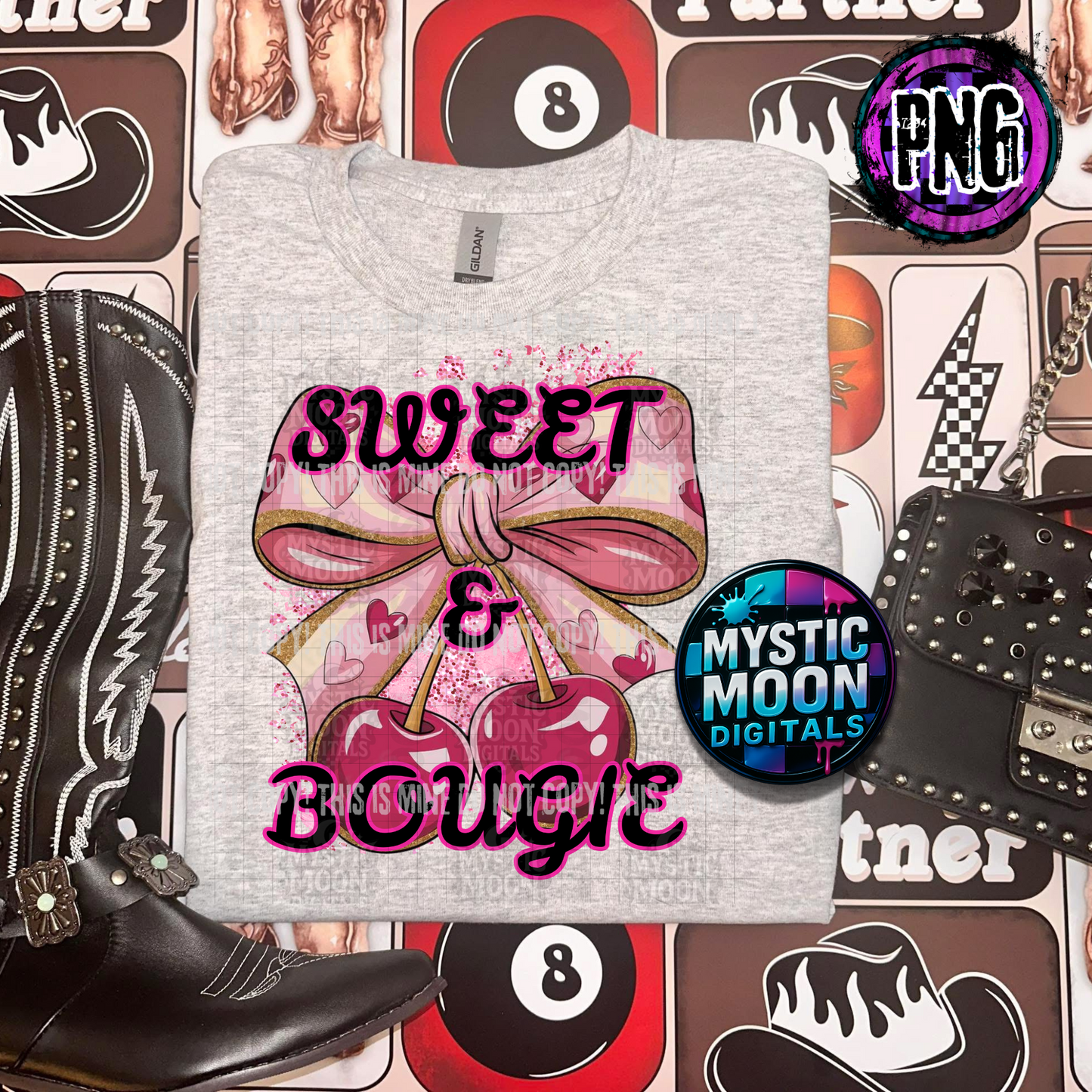 Sweet and Bougie PNG | Digital File | Digital Download Only