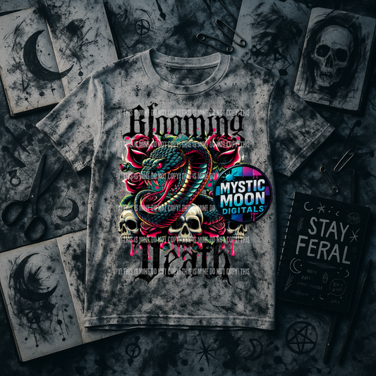 Blooming Death PNG | Digital File | Digital Download Only