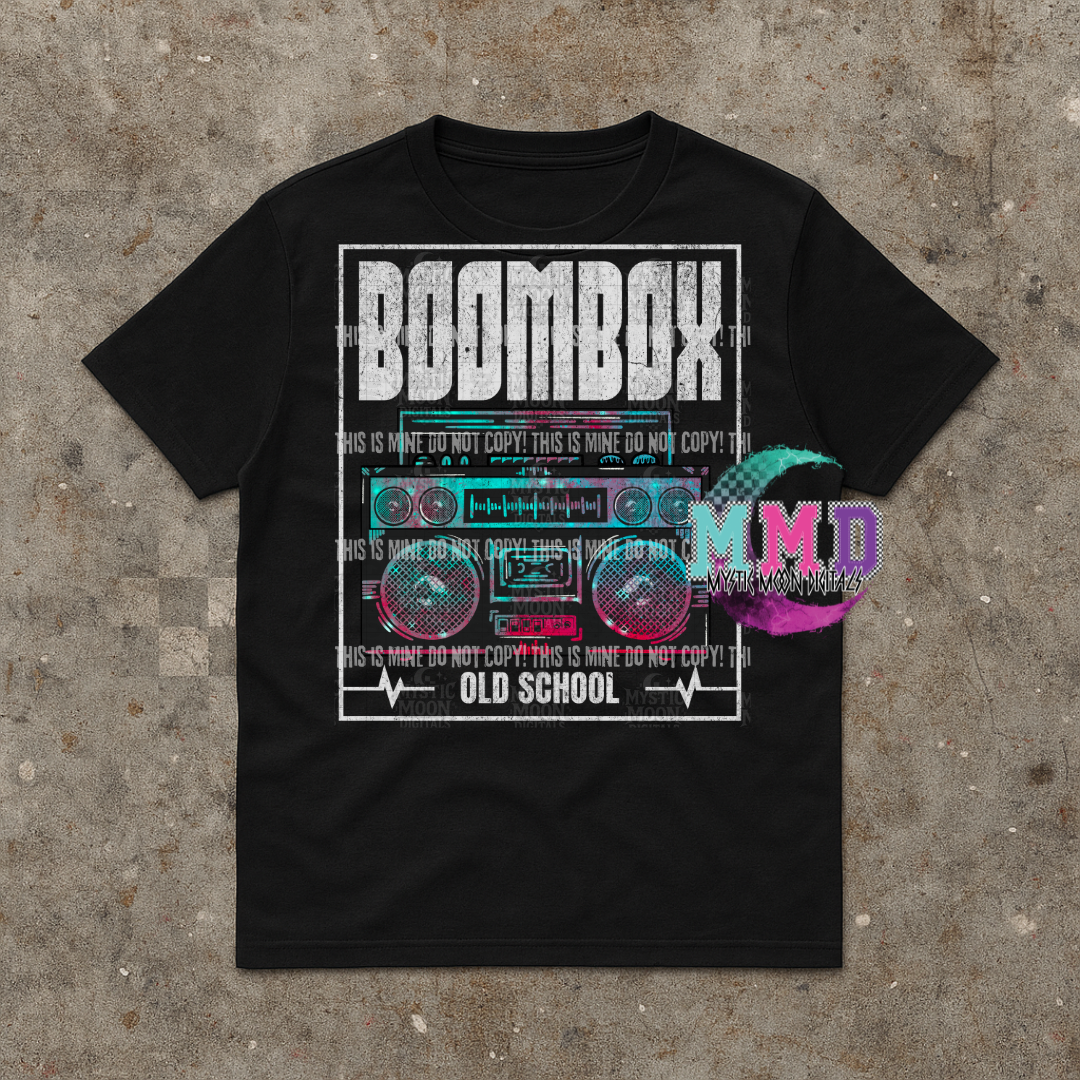 Boombox Old School PNG | Digital File | Digital Download Only