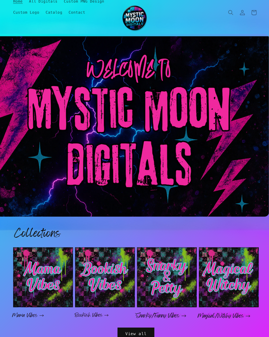 Grunge Checkered Website Collections|Editable Canva Template|Digital Product