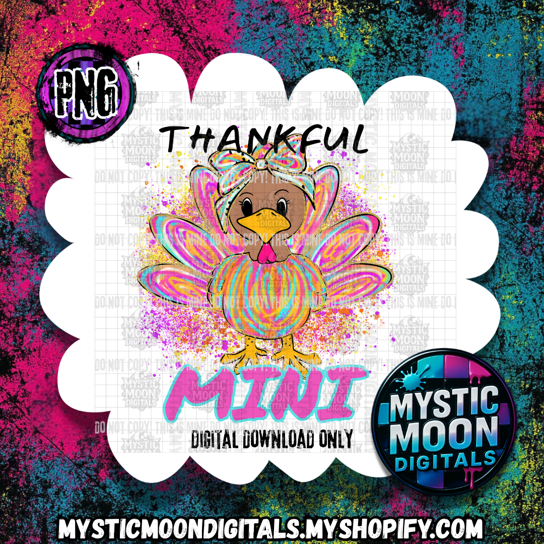 Thankful Mini PNG | Digital File | Digital Download Only