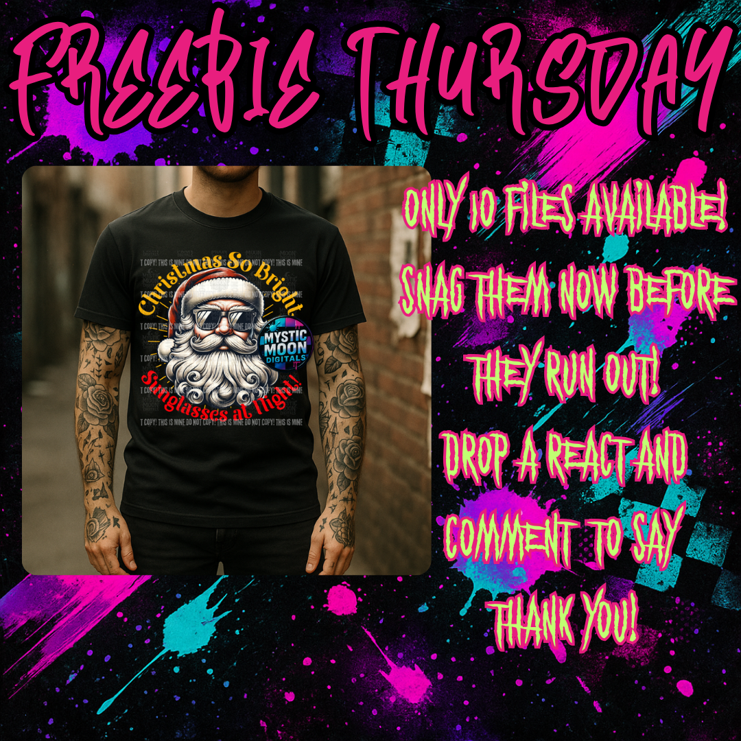 Christmas So Bright PNG | Digital File | Digital Download Only