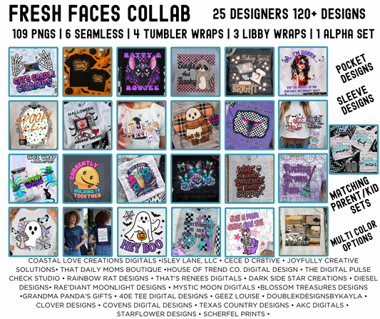 Fresh Faces Collab | PNG | Collabs | Digital Files Only | Digital Download Only