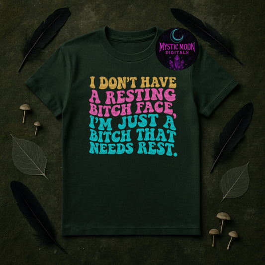 Resting B Face PNG | Digital File | Digital Download Only