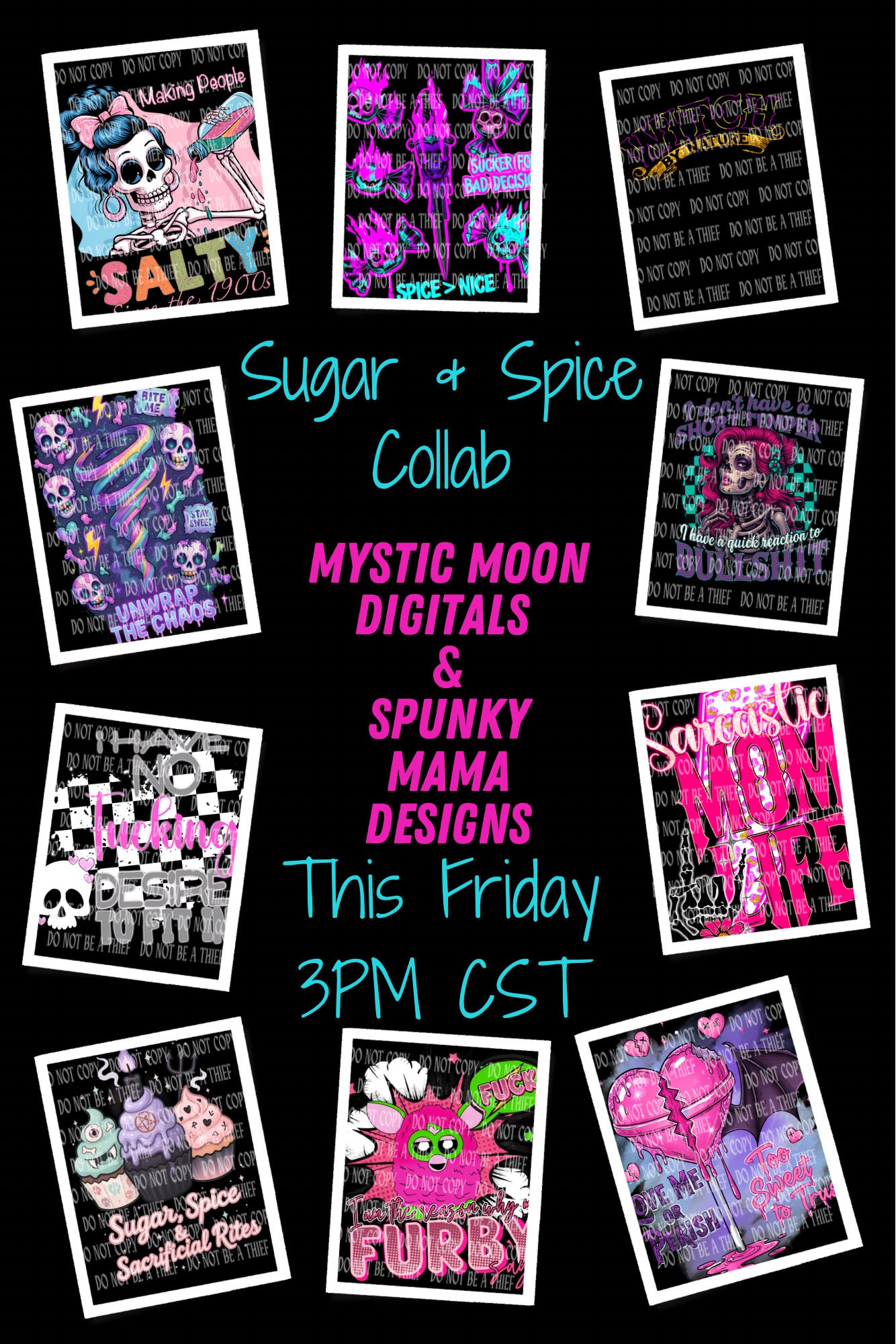 Sugar And Spice Collab With Spunky Mama Designs | PNG | Collabs | Digital Files Only | Digital Download Only