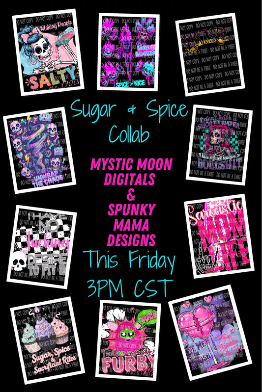 Sugar And Spice Collab With Spunky Mama Designs | PNG | Collabs | Digital Files Only | Digital Download Only