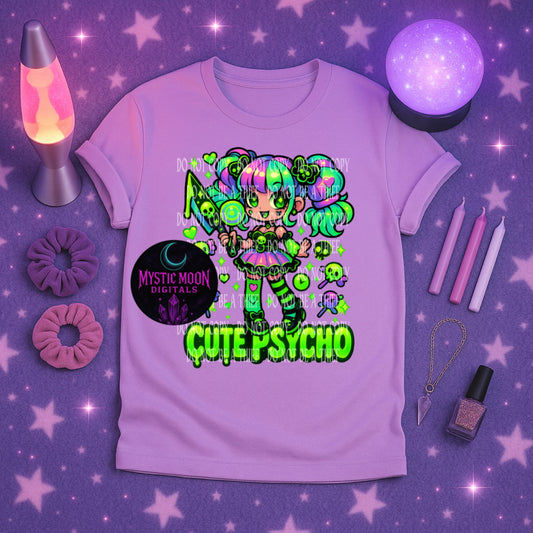 Cute Psycho PNG | Digital File | Digital Download Only