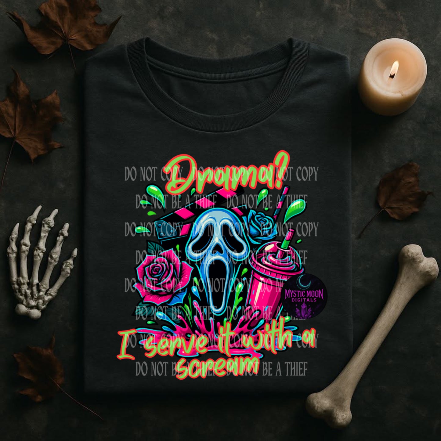 Drama Scream PNG | Digital File | Digital Download Only