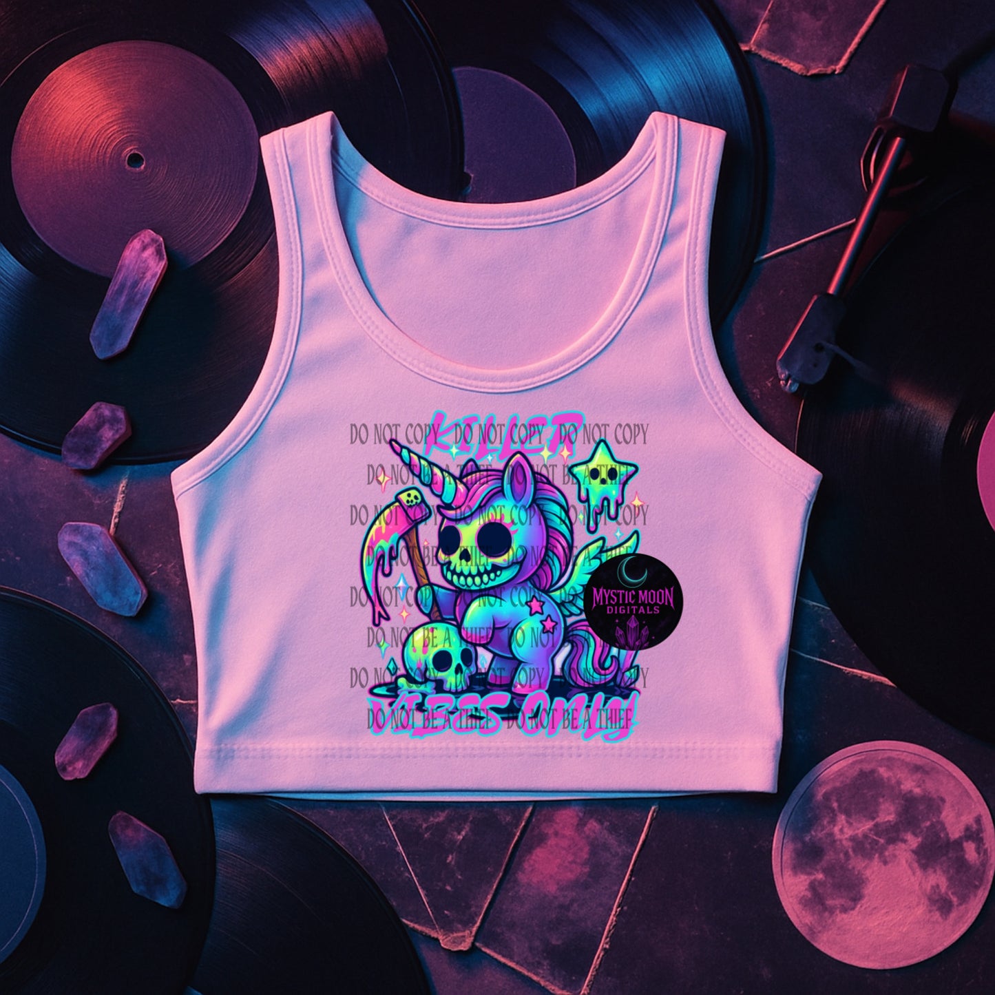 Killer Vibes Only Unicorn PNG | Digital File | Digital Download Only