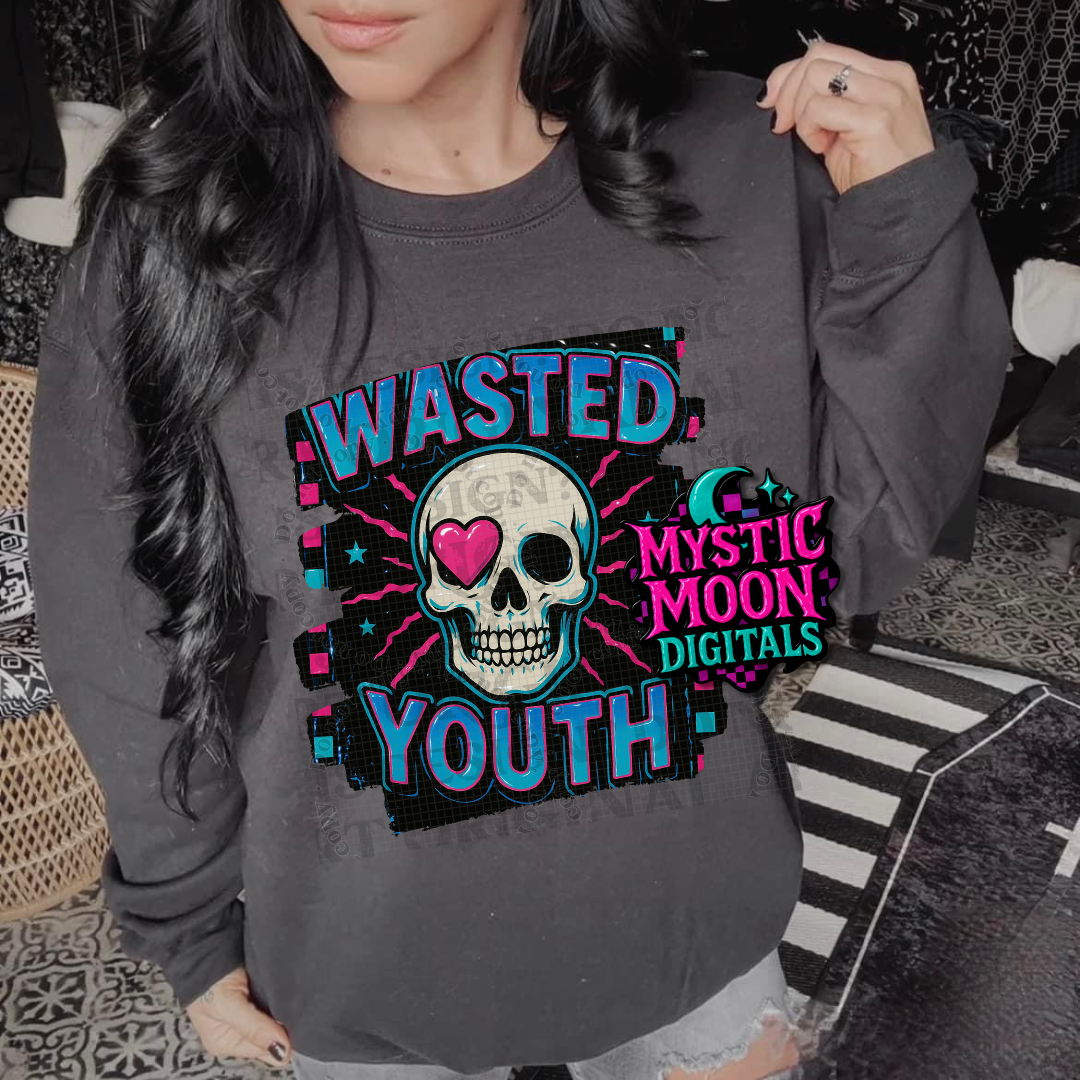 Wasted Youth PNG | Digital File | Digital Download Only