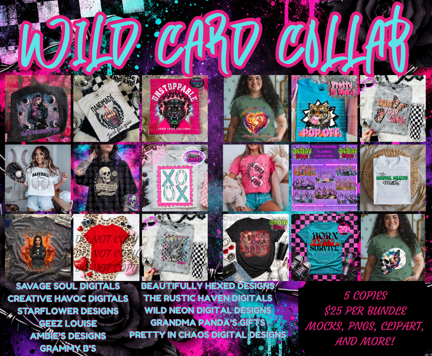 Wild Card Collab  | PNG | Collabs | Digital Files Only | Digital Download Only
