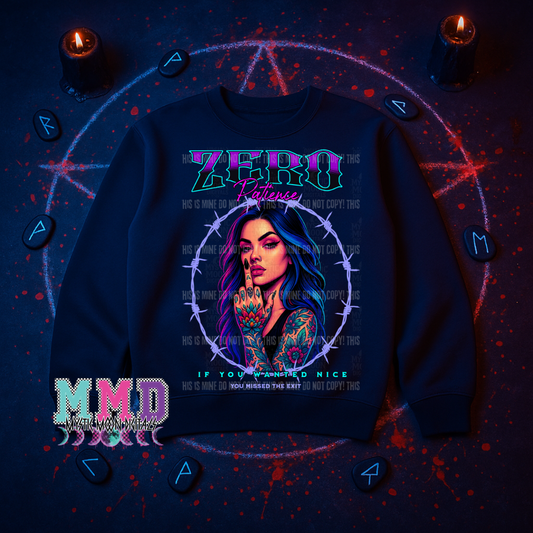 Zero Patience PNG | Digital File | Digital Download Only